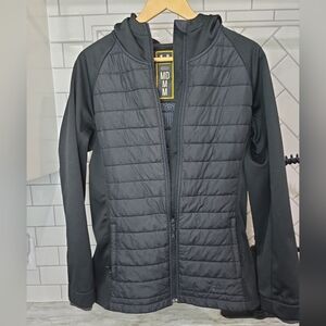 Under Armour UA Storm Men’s Medium Black Hybrid Quilted Hooded Jacket